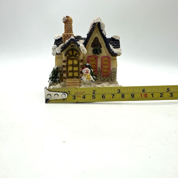 K's Collection Christmas Vintage House w/ Snowman #729590 4" X 3" Collectible - Picture 9 of 9